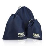 Organizador De Malas 3 Peças Arh18609 Jacki Design preto