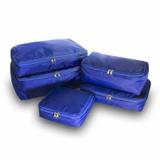 Organizador de malas VB Home Azul com 5 peças
