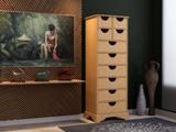 Organizador de papéis, roupas e acessórios 10 gavetas em madeira mdf - Arte moderna decor