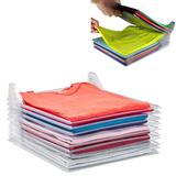 Organizador De Roupas Camiseta Camisa Guardar Dobrado 10 Divisorias - Ab midia