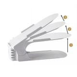 Organizador De Sapato 25 Un Branco Rack Regulagem De Altura Kelter K-O104