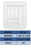 Organizador de talher ajustável Medidas máximas: 411mm X 493mm) OG-51 - Moldplast