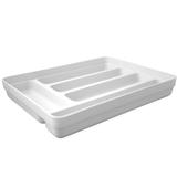 Organizador De Talheres Suporte Multiuso De Gavetas Ou Logic Branco