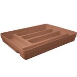 Organizador De Talheres Suporte Multiuso De Gavetas Ou Logic Terracota