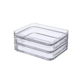 Organizador Duo MOD 15,9 x 12,3 x 6,7 cm Cristal - Coza - Brinox