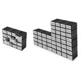 Organizador Gaveteiro 7001 Modulável 16 Gavetas Kit 04 peças - Arqplast