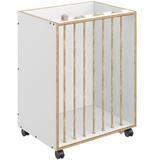 Organizador Multiuso com Rodízios Cordel Branco - Be Mobiliário