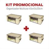 Organizador Multiuso (P) 45x45x20cm - 4 unidades - Vb home