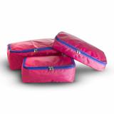 Organizador para Malas com 3 peças- ROSA - Vb home
