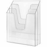 Organizador pasta documento vertical triplo cristal / un / acrimet
