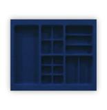 Organizador Porta Joias e Maquiagens Aveludado PJ-06 Preto - Moldplast