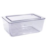 Organizador Retangular Retrô 27,8 x 17,5 x 11 cm Cristal - Coza - Brinox