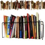 Organizador Separador De Livros Suporte Multiuso Revisteiro Prateleira 44cm 20 Divisórias Cor Preta - Nacional