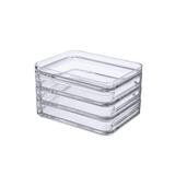 Organizador Trio MOD 15,9 x 12,3 x 9,4 cm Cristal - Coza - Brinox