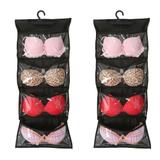 Organizadores de Sutiã de Bojo para Cabide Preto - kit 2unids - Vb home
