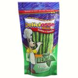 Ossinho Para Cães Deliciosso Palito Fino Menta 100g