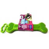 Osso Massageador Dental Flex Pequeno - Pet Injet - Verde