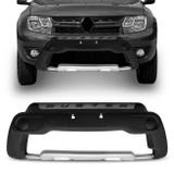 Overbumper Duster 15 16 17 Duster Oroch 15 16 17 Preto Prata Front Bump sem Furo para Milha - Tg poli