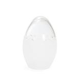 Ovo De Páscoa Em Vidro Jateado Decoração Branco - Cromus