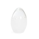Ovo De Páscoa Em Vidro Jateado Decoração Branco - Cromus