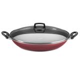 Paellera 36cm Cereja com 2 Alças e Tampa de Vidro - MTA