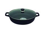 Paellera Ferro Fundido c/ Tampa Vidro 37cm FS 36 Santana