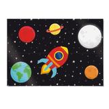 Painel 4 Laminas Astronauta 92X132Cm Decoração Festas - Cromus
