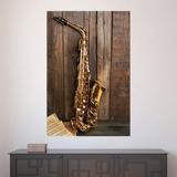 Painel Adesivo de Parede - Saxofone - 580png - Allodi