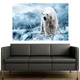 Painel Adesivo de Parede - Urso Polar - 228png - Allodi