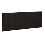 Painel Cabeceira De Solteiro 90cm Para Cama Box Toskana Suede Preto - Havai