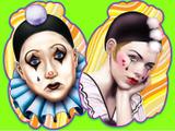 Painel Carnaval - Pierrot e Colombiana - Festa maluca