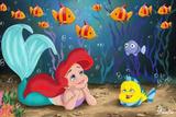 Painel de Festa A Pequena Sereia 03 - Colormyhome