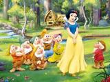 Painel de Festa Branca De Neve e os 7 Anões 03 - Colormyhome