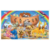 Painel de festa Infantil Arca de Noé Animais 1.80m X 1.30m - Wrio
