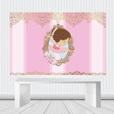 Painel de festa Infantil Bailarina Cute 1.50m X 1.00m - Wrio
