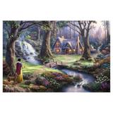 Painel de festa Infantil Branca de Neve Floresta 2.00m X 1.40m - Wrio