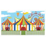 Painel de festa Infantil Circo Tendas 2.00m X 1.40m - Wrio