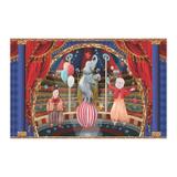 Painel de festa Infantil Circo Vintage 2.00m X 1.40m - Wrio