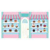 Painel de festa Infantil Confeitaria 1.50m X 1.00m - Wrio