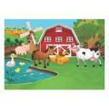 Painel de festa Infantil Fazendinha 1.50m X 1.00m - Wrio