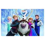 Painel de festa Infantil Frozen Personagens 2.50m X 1.50m - Wrio