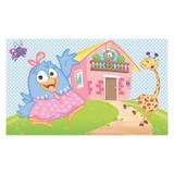 Painel de festa Infantil Galinha Pintadinha Rosa 2.00m X 1.40m - Wrio