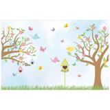 Painel de festa Infantil Jardim dos Passarinhos 1.80m X 1.30m - Wrio