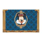 Painel de festa Infantil Mickey Realeza 1.50m X 1.00m - Wrio
