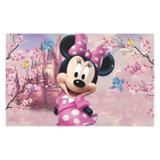 Painel de festa Infantil Minnie Castelo 1.80m X 1.30m - Wrio