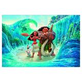 Painel de festa Infantil Moana Mar 2.00m X 1.40m - Wrio