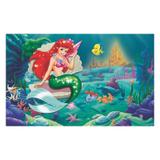 Painel de festa Infantil Pequena Sereia 2.00m X 1.40m - Wrio