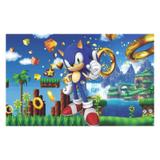 Painel de festa Infantil Sonic 1.50m X 1.00m - Wrio
