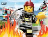 Painel de Festa Lego City Bombeiro 04 - Colormyhome
