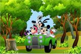 Painel de Festa Mickey Safari 02 - Colormyhome